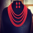 coral necklace